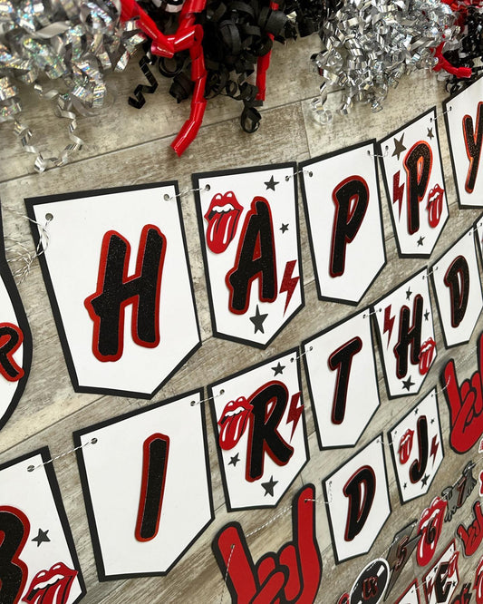 Rock N Roll One Rocks First Birthday Package Party Decorations