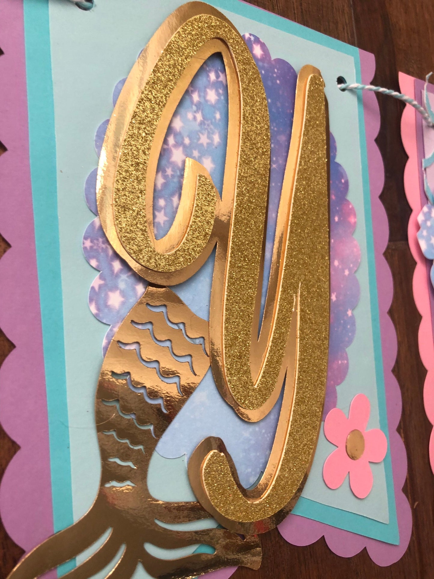 Unicorns and Mermaids Birthday Banner
