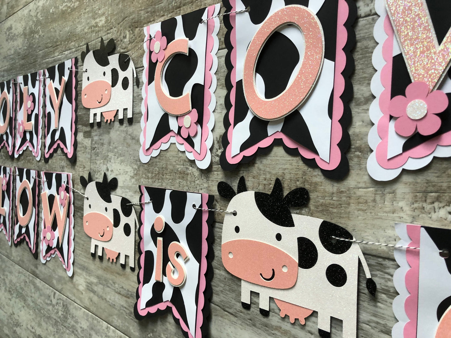 Cow Girl Farm Holy Cow Theme Birthday Party Banner