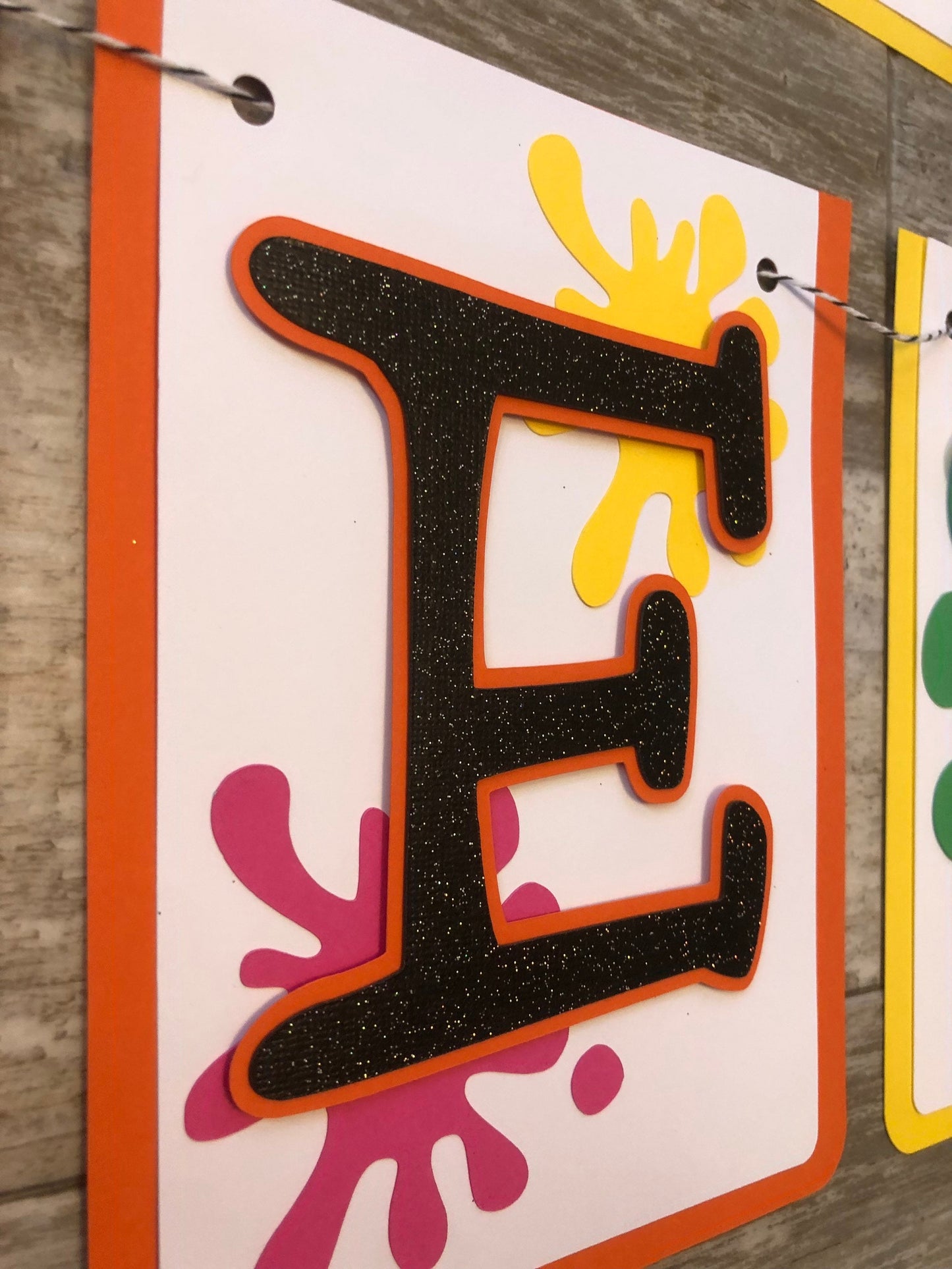 Paint Party Banner, Art Party, Rainbow Party, Art Decorations, Paint palette birthday Banner