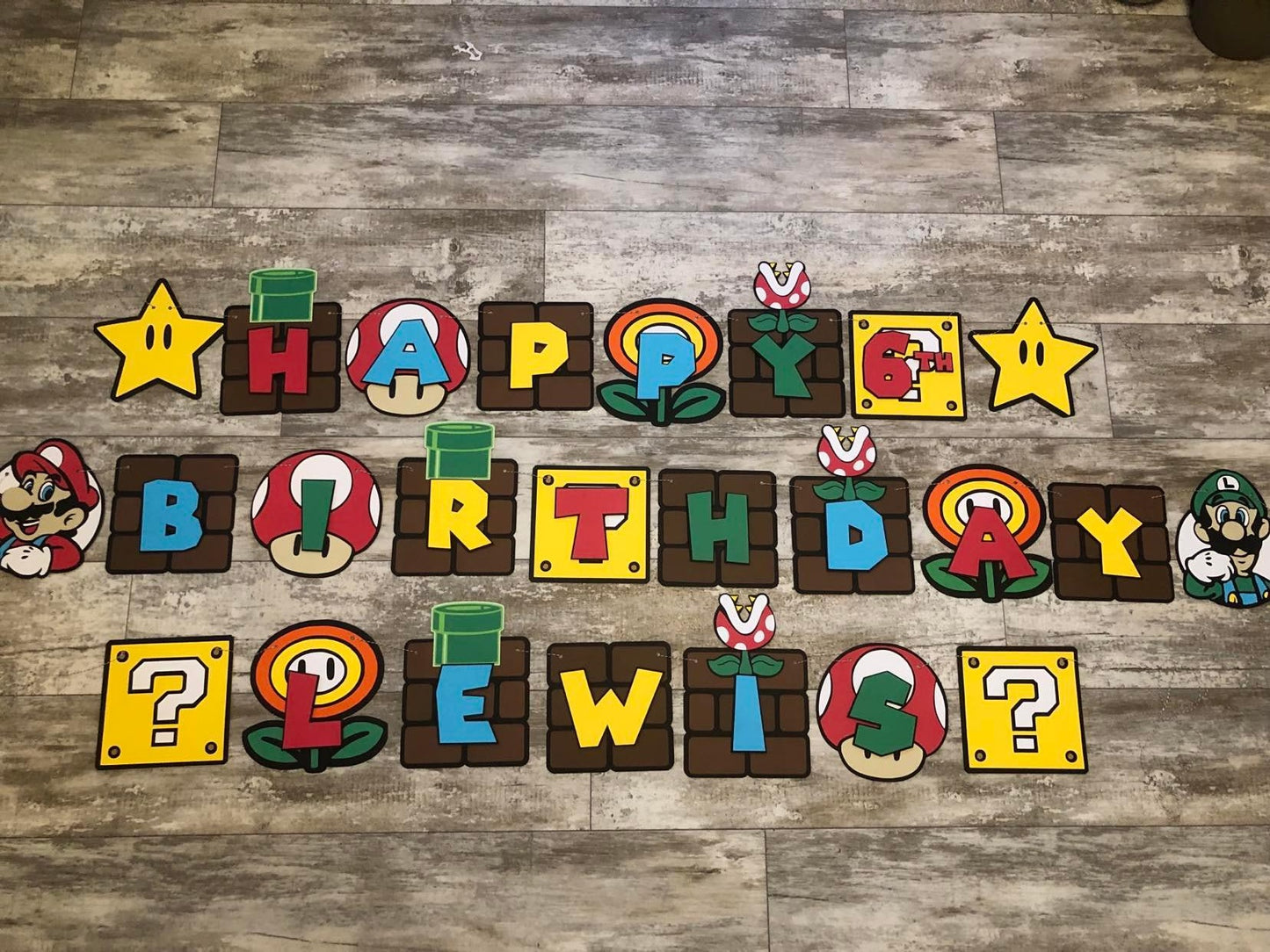 Video Game Inspired Birthday Party Banner