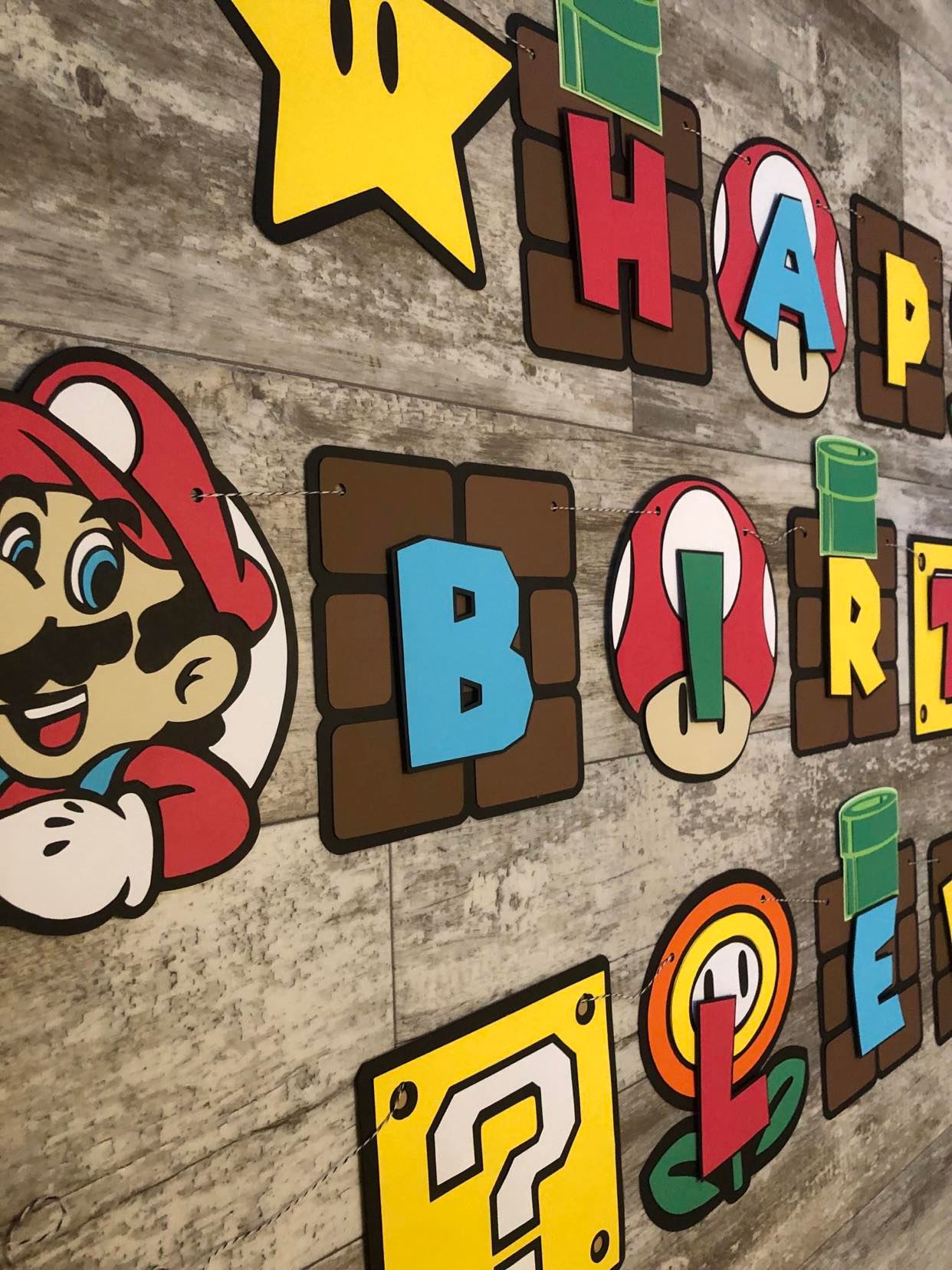 Video Game Inspired Birthday Party Banner