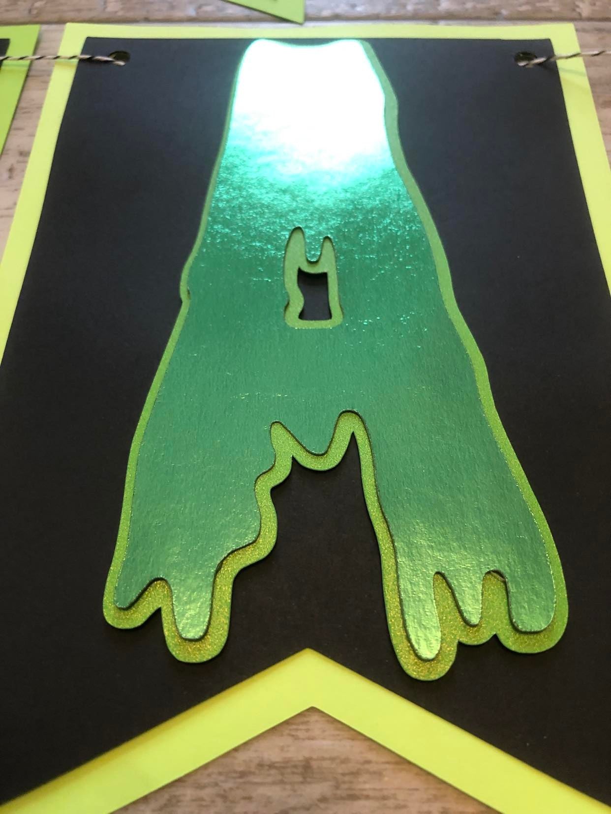 Ghost Slimey Slime Birthday Party banner