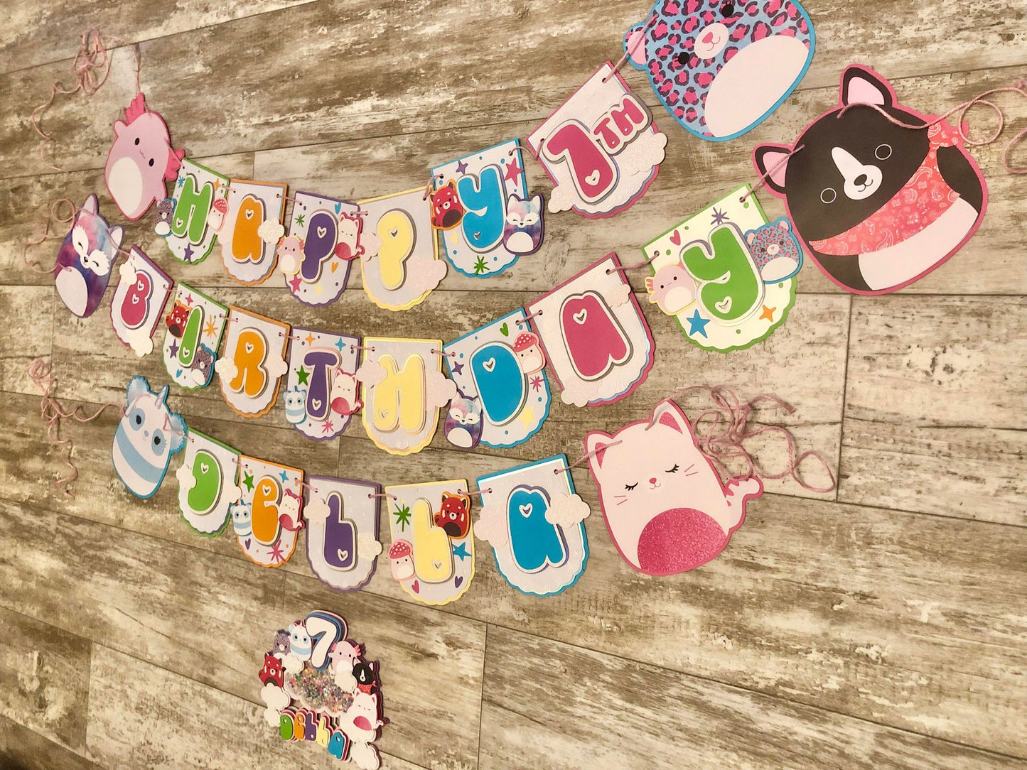 Squishy Stuffed Animal Birthday Banner