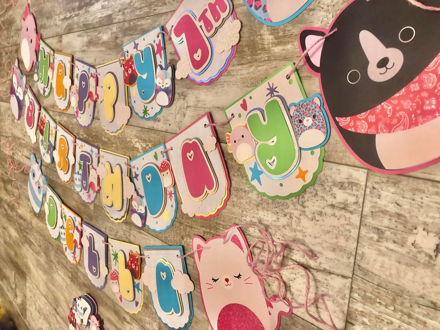 Squishy Stuffed Animal Birthday Banner