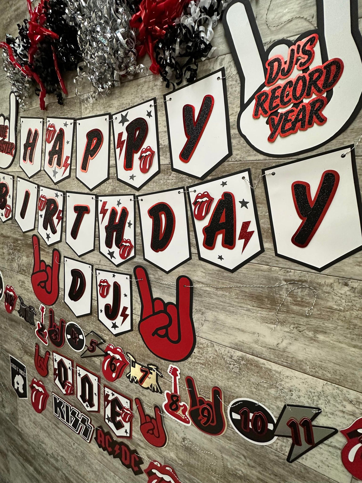 One Rocks Part Decor Rock N Roll One Rocks First Birthday Package Party Decorations ...