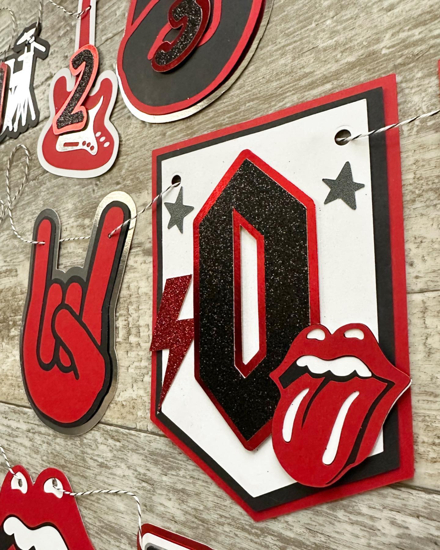 Rock N Roll One Rocks First Birthday Package Party Decorations – Beautiful  Chaos Banners