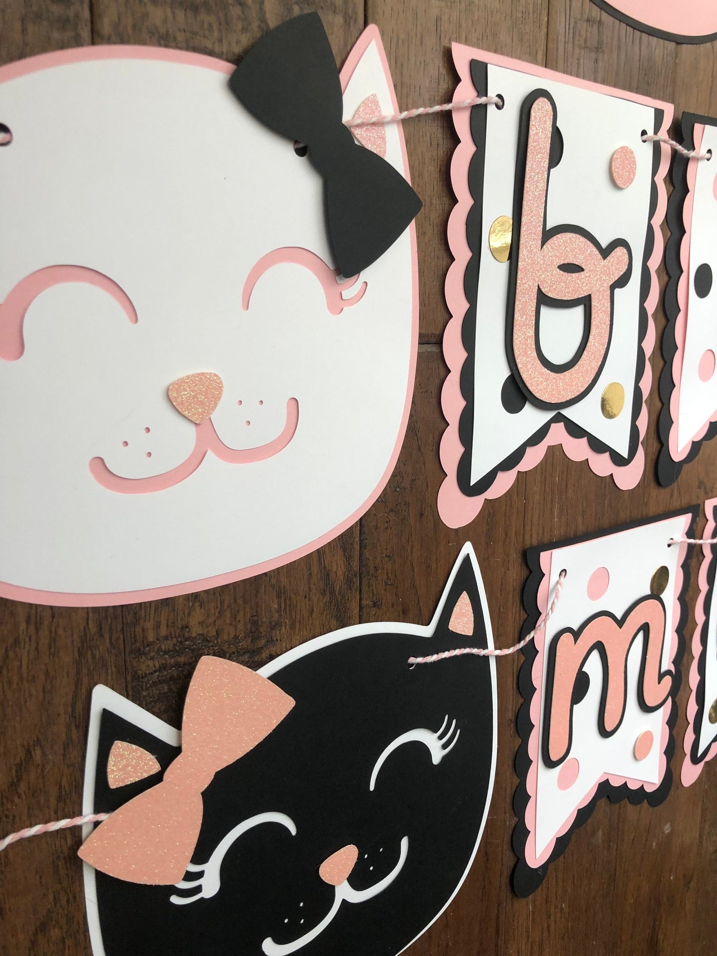 Kitty Meow Kitten Cat Kitties Theme Birthday Banner Decorations