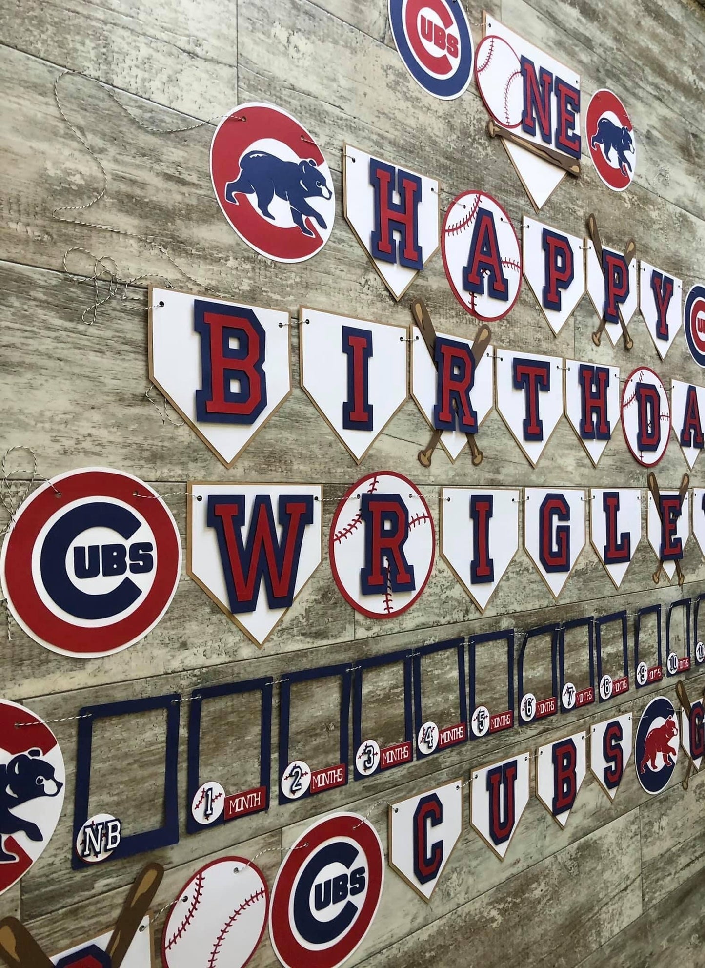 Pick Your Team Baseball Birthday Banner Package